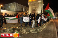 يافا: استمرار التظاهرة الأسبوعية تضامناً مع الأسرى في ميدان الساعة 